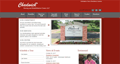 Desktop Screenshot of chadwickrehabcenter.com